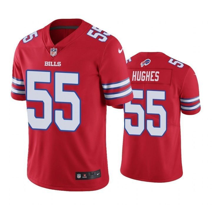 Men Buffalo Bills 55 Jerry Hughes Nike Red Game NFL Jersey